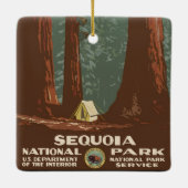 Sequoia-Nationalpark Keramikornament (Rückseite)