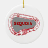 Sequoia Nationalpark Klettergarten Keramik Ornament (Hinten)