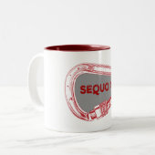 Sequoia Nationalpark Klettergarten Zweifarbige Tasse (Vorderseite Links)