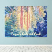 Sequoia-Nationalpark Leinwanddruck (Insitu (Holzboden))