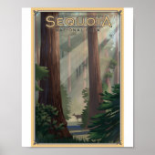 Sequoia Nationalpark Litho Artwork Poster (Vorne)