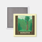 Sequoia-Nationalpark Magnet (Vorderseite/Rückseite)