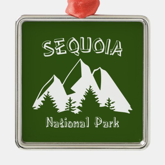 Sequoia-Nationalpark Ornament Aus Metall (Vorne)