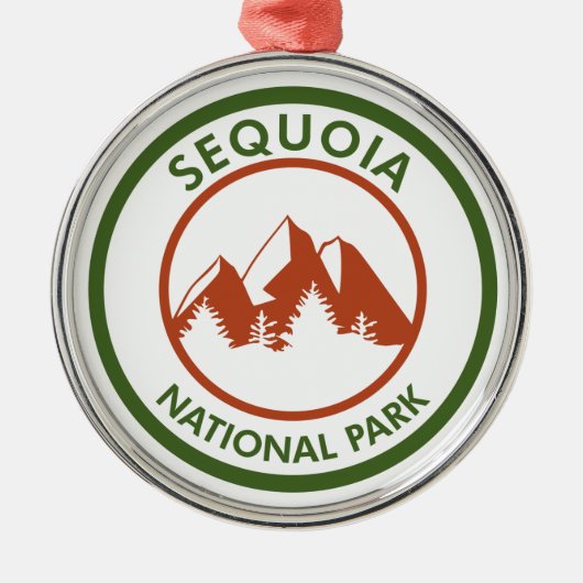 Sequoia-Nationalpark Ornament Aus Metall (Vorne)