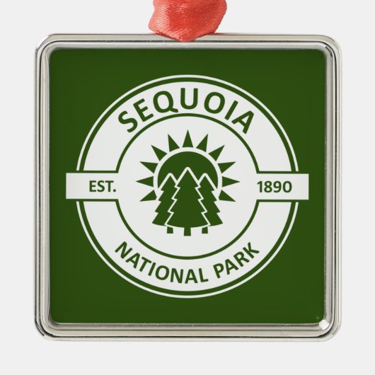 Sequoia Nationalpark Ornament Aus Metall (Vorne)