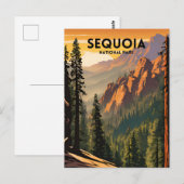 Sequoia-Nationalpark Postkarte (Vorne/Hinten)