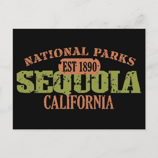 Sequoia-Nationalpark Postkarte (Vorderseite)