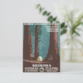 Sequoia-Nationalpark Postkarte (Stehend Vorderseite)