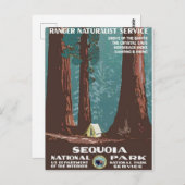 Sequoia-Nationalpark Postkarte (Vorne/Hinten)