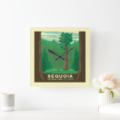 Sequoia-Nationalpark Quadratische Wanduhr (Zuhause)