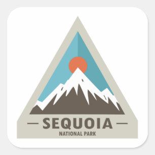 Sequoia-Nationalpark Quadratischer Aufkleber