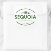 Sequoia-Nationalpark Quadratischer Aufkleber (Tasche)