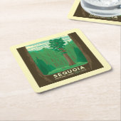 Sequoia-Nationalpark Rechteckiger Pappuntersetzer (angewinkelt)