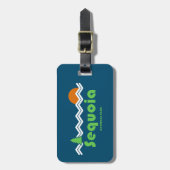 Sequoia Nationalpark Retro Gepäckanhänger (Vorderseite vertikal)