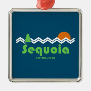 Sequoia Nationalpark Retro Ornament Aus Metall