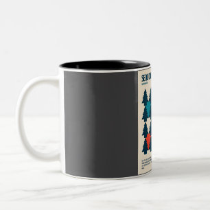 Sequoia-Nationalpark Retro-Reise Kunst Zweifarbige Tasse