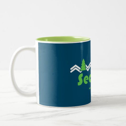 Sequoia Nationalpark Retro Zweifarbige Tasse (Links)