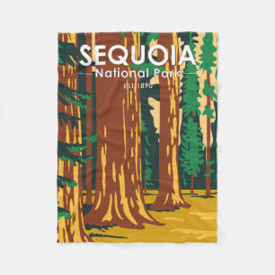 Sequoia Nationalpark Riesengebirge Sequoia Bäume Fleecedecke