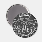Sequoia Nationalpark Riesengebirge Sequoia Bäume M Magnet (Vorderseite/Rückseite)