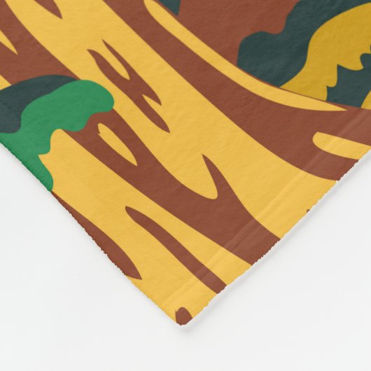 Sequoia Nationalpark Riesengebirge Sequoia Bäume V Fleecedecke (Ecke)