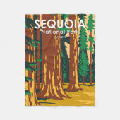 Sequoia Nationalpark Riesengebirge Sequoia Bäume V Fleecedecke (Vorderseite)
