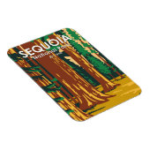 Sequoia Nationalpark Riesengebirge Sequoia Bäume V Magnet (Rechte Seite)