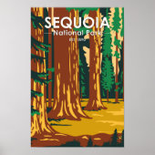 Sequoia Nationalpark Riesengebirge Sequoia Bäume V Poster (Vorne)