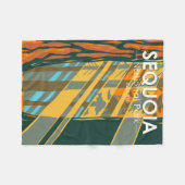 Sequoia Nationalpark Riesengebirge Sequoia Trees Fleecedecke (Vorderseite (Horizontal))