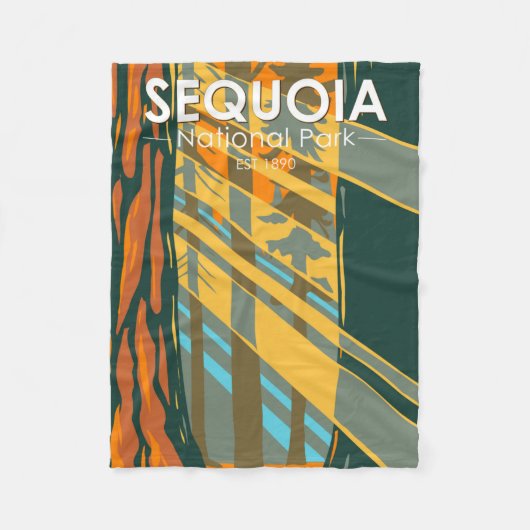 Sequoia Nationalpark Riesengebirge Sequoia Trees Fleecedecke (Vorderseite)
