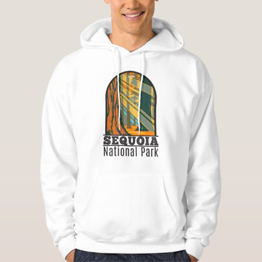 Sequoia Nationalpark Riesengebirge Sequoia Trees Hoodie (Vorderseite)