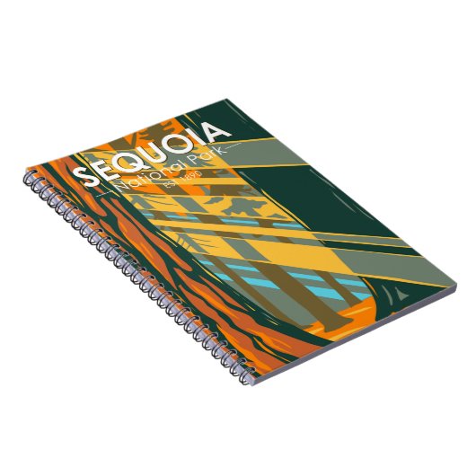 Sequoia Nationalpark Riesengebirge Sequoia Trees Notizblock (Rechte Seite)