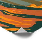 Sequoia Nationalpark Riesengebirge Sequoia Trees Poster (Ecke)