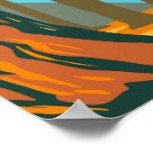 Sequoia Nationalpark Riesengebirge Sequoia Trees Poster (Ecke)