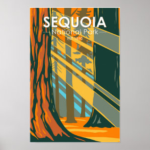 Sequoia-Nationalpark Riesenmammutbäume Poster