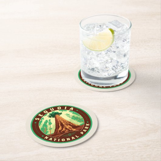 Sequoia-Nationalpark Runder Pappuntersetzer (Vor Ort)