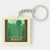 Sequoia-Nationalpark Schlüsselanhänger (Rückseite)