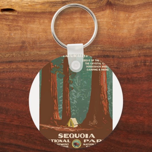 Sequoia-Nationalpark Schlüsselanhänger (Vorderseite)