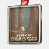 Sequoia-Nationalpark Silbernes Ornament (Links)