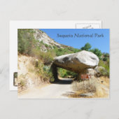 Sequoia Nationalpark/Tunnel Rock Postcard! Postkarte (Vorne/Hinten)