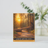 Sequoia-Nationalpark | Vintage Postkarte (Stehend Vorderseite)