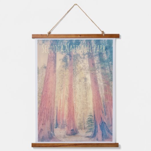 Sequoia-Nationalpark Wandteppich Mit Holzrahmen (Vorderseite)
