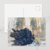 Sequoia-Nationalpark Winterwald Postkarte (Vorne/Hinten)