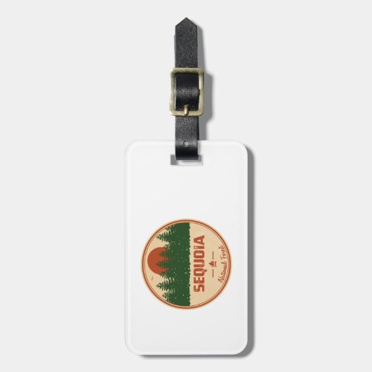 Sequoia-Nationalwald Gepäckanhänger (Vorderseite vertikal)