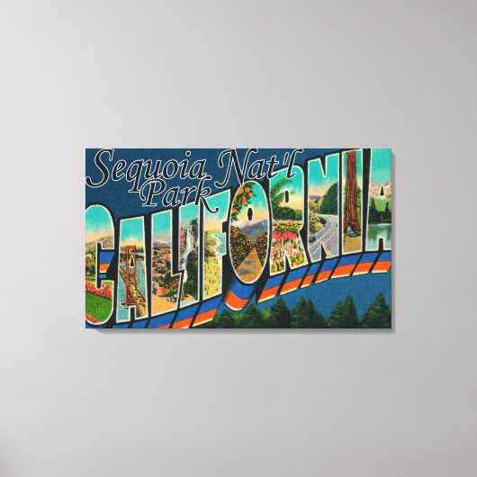 Sequoia Nat'l Park, Kalifornien Leinwanddruck (Vorderseite)