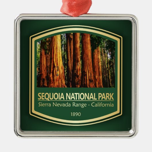 Sequoia NP (PF1) Ornament Aus Metall (Vorne)