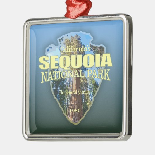 Sequoia NP (Pfeilspitzen) Ornament Aus Metall (Links)
