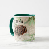 Sequoia T-Shirt Cone - Nationalpark Sand Sequoia Tasse (Vorderseite Links)