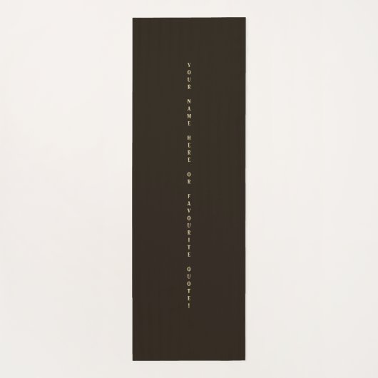 Sequoia-Tree mit Zitat-Yoga-Mat Yogamatte (Rückseite)