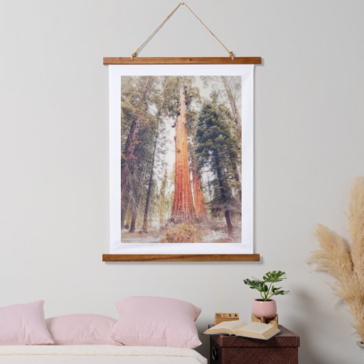Sequoia Tree Wandteppich Mit Holzrahmen (Schlafzimmer)