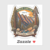 Sequoia und Kings Canyon Nationalparks california Aufkleber (Blatt)